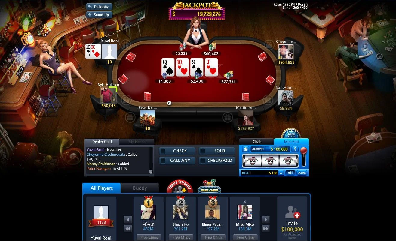 Live online poker